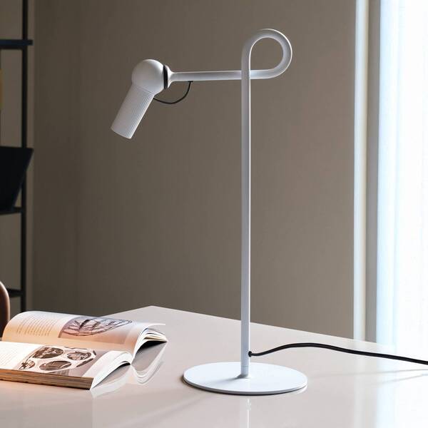  Kdln Kdln Led Table Lamp Bird, White, 48 Cm, Metal, Dimmable 