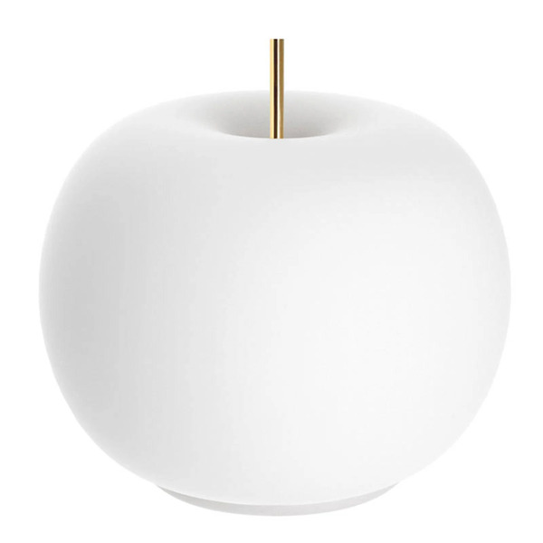  Kdln Kdln Led Table Lamp Kushi, White/brass, ø 17 Cm, Glass 
