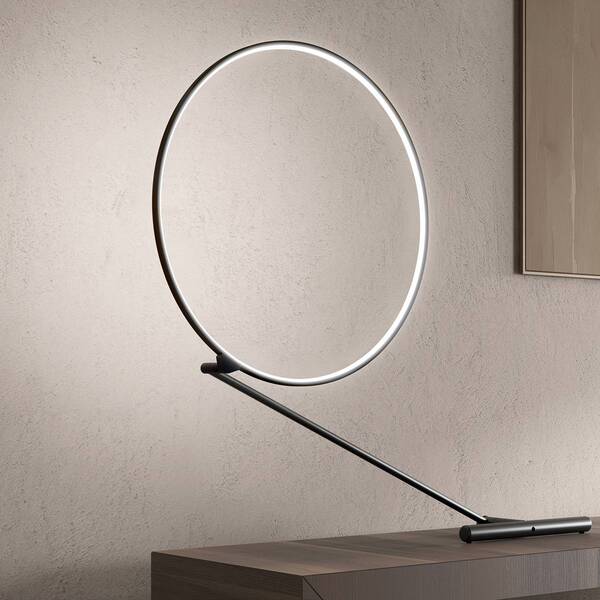  Kdln Kdln Led Table Lamp Poise, Black, Height 109 Cm, Dimmer 