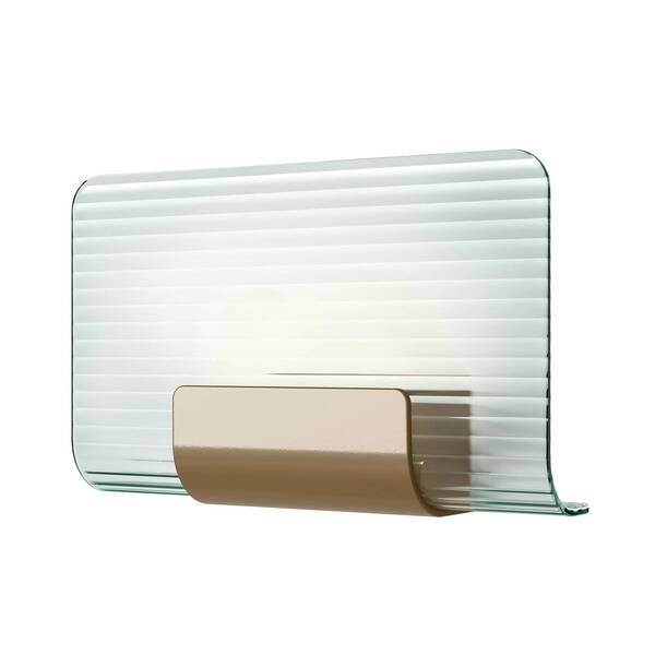  Kdln Kdln Led Wall Light Nami, Brass-coloured, Width 30 Cm, Glass 