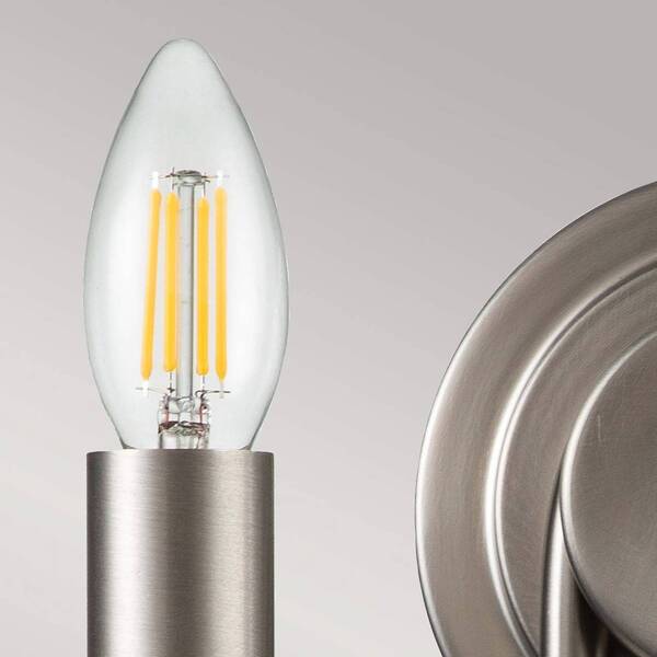  Kichler Kichler Capitol Hill Wall Light, 2-bulb, Brushed Nickel 