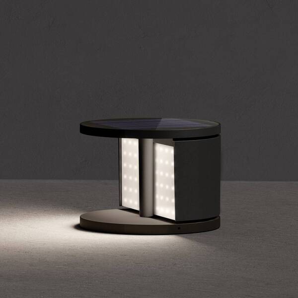  Klewe Klewe Led Solar Garden Light Swing, Anthracite, ø 20 Cm Ip65 