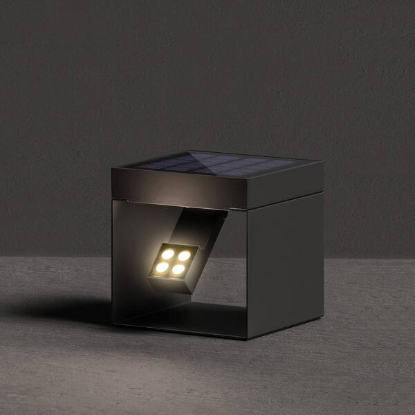  Klewe Klewe Led Solar Garden Spotlight Alea Anthracite 15 X 15cm Ip65 