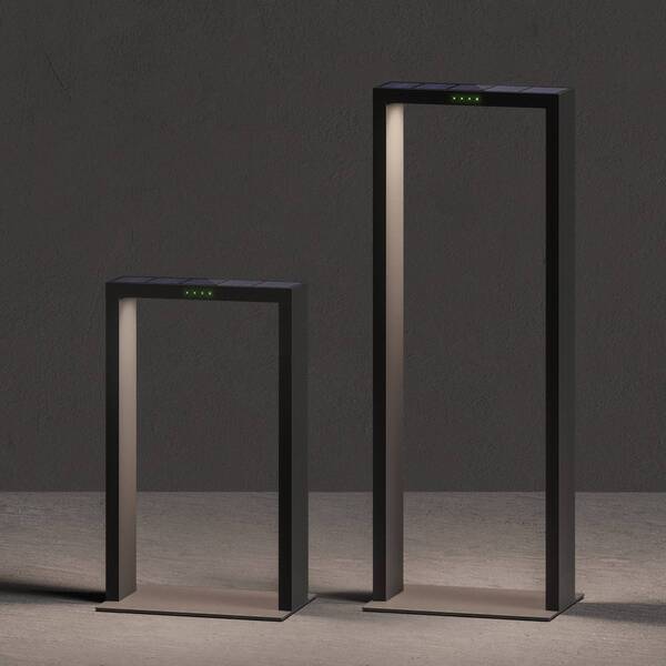  Klewe Klewe Led Solar Lamp Axis Maxi, Anthracite, 65 Cm, Aluminium, Ip65 