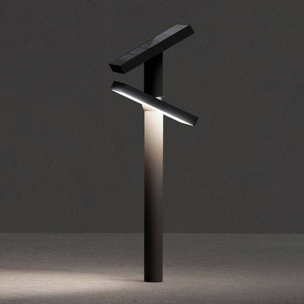  Klewe Klewe Led Solar Lamp Heliostepper, Anthracite, Ground Spike, Ip65 