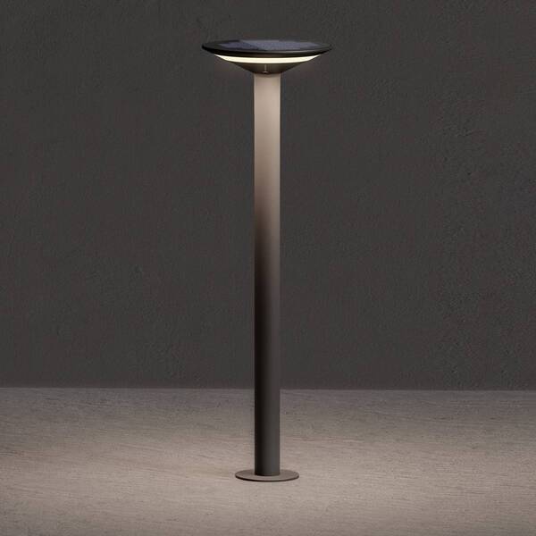  Klewe Klewe Led Solar Path Lamp Keope, Anthracite, Height 80 Cm, Ip65 