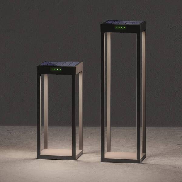  Klewe Klewe Radia Maxi Led Solar Lamp, Anthracite, 50 Cm, Aluminium, Ip65 