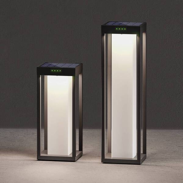  Klewe Klewe Radia Maxi Moon Led Solar Lamp, Anthracite, 50 Cm, Ip65 