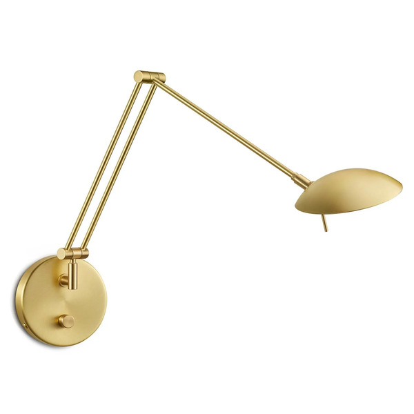  Knapstein Knapstein Ninja Dimmable Led Wall Lamp In Matt Brass 