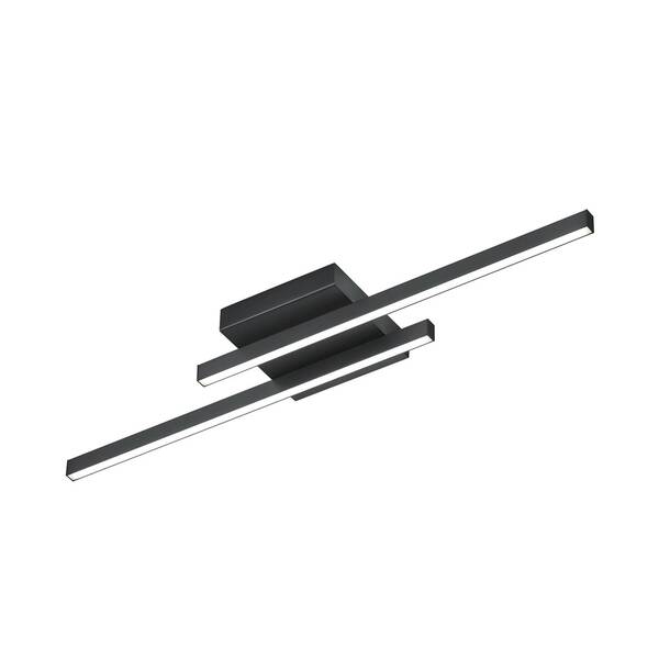  Knapstein Knapstein Nuri Led Ceiling Light, Up/down, 2-bulb Black 