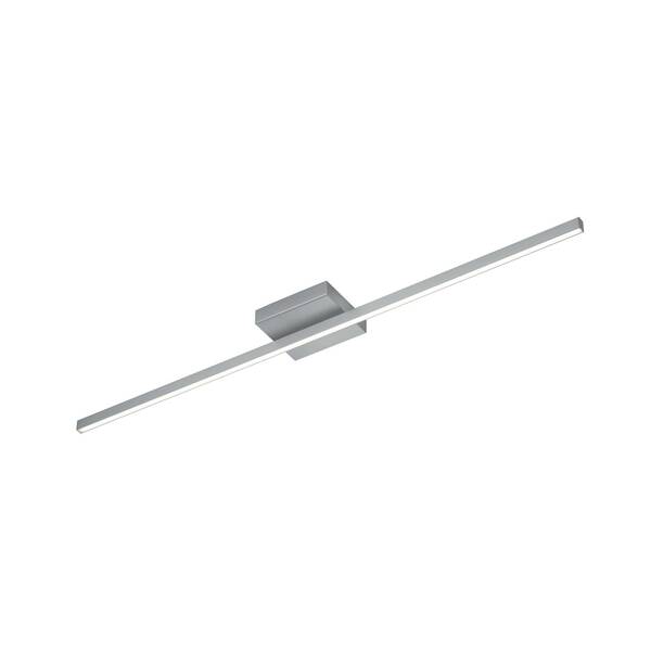 Knapstein Knapstein Nuri Led Ceiling Light, Up/down, 1-bulb Nickel 