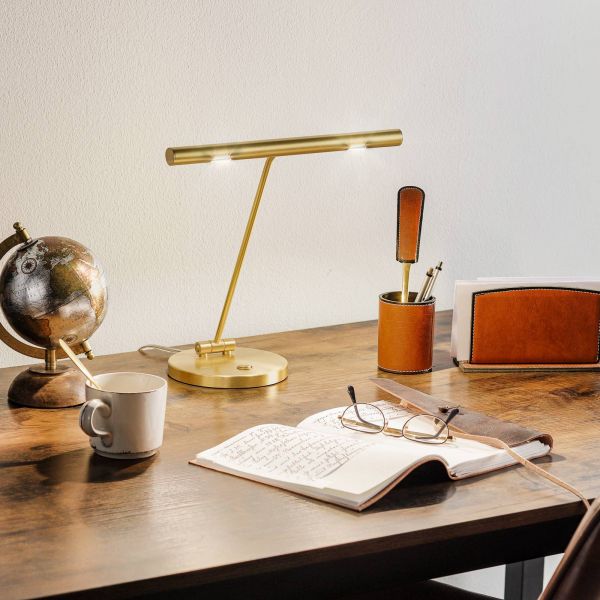  Knapstein Knapstein Smart Led Table Lamp Glimmer, Brass 