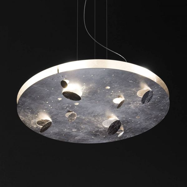  Knikerboker Knikerboker Buchi Hanging Lamp Silver Leaf Round 