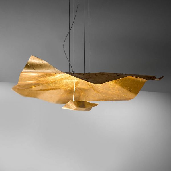 Knikerboker Knikerboker Crash Led Hanging Light, Gold 