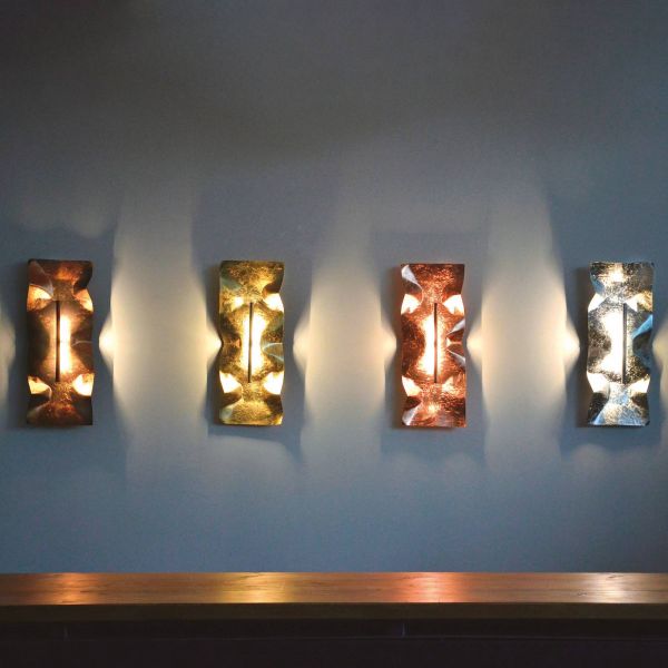 Knikerboker Knikerboker Crash Tube Wall Light, Bronze Leaf 
