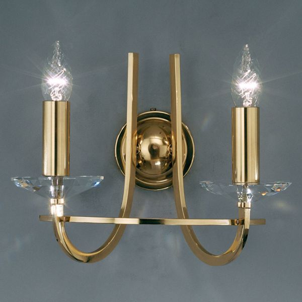  Kolarz Kolarz Imperial Wall Light, Brass, Two-bulb 