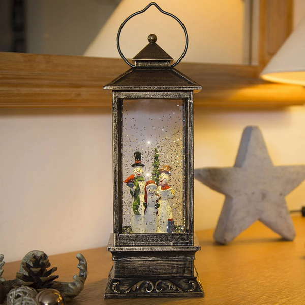  Konstsmide Christmas Konstsmide Christmas Led Snowman Lantern Water-filled Battery-powered 