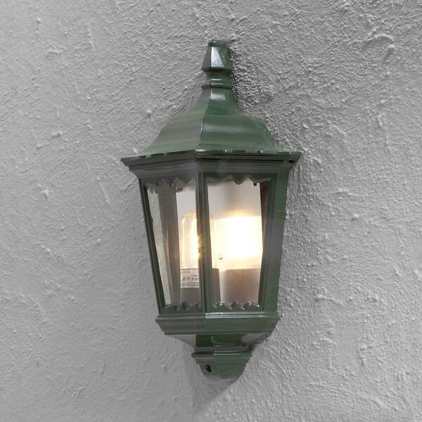  Konstsmide Konstsmide Firenze Outdoor Wall Light, Half Shell, Green 