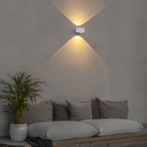  Konstsmide Konstsmide Gela Led Outdoor Wall Light, Up/down, White 