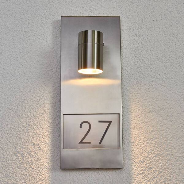  Konstsmide Konstsmide Modena 7655 House Number Light, Stainless Steel 