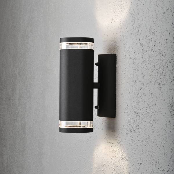  Konstsmide Konstsmide Modena Outdoor Wall Light With Slit, 2-bulb, Black 