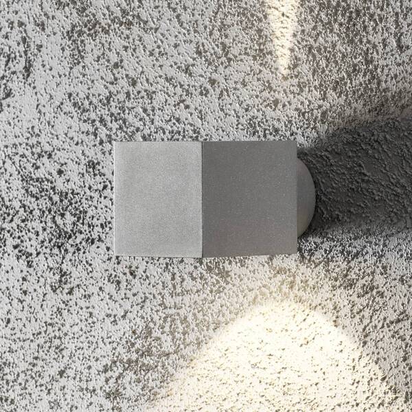  Konstsmide Konstsmide Modena Square Outdoor Wall Light, Angular Grey 