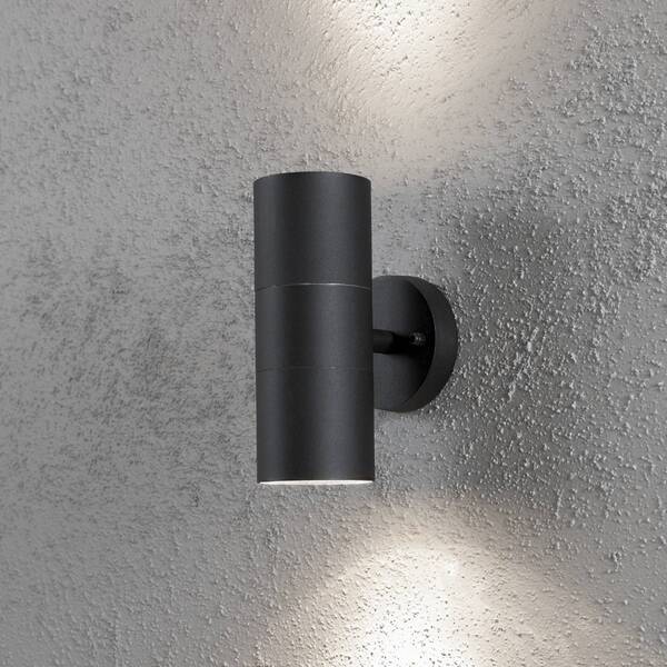  Konstsmide Konstsmide Outdoor Wall Light New Modena 2-bulb Black 