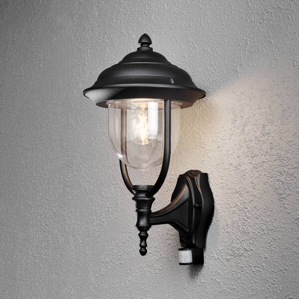  Konstsmide Konstsmide Parma Outdoor Wall Lamp With Sensor, Black 