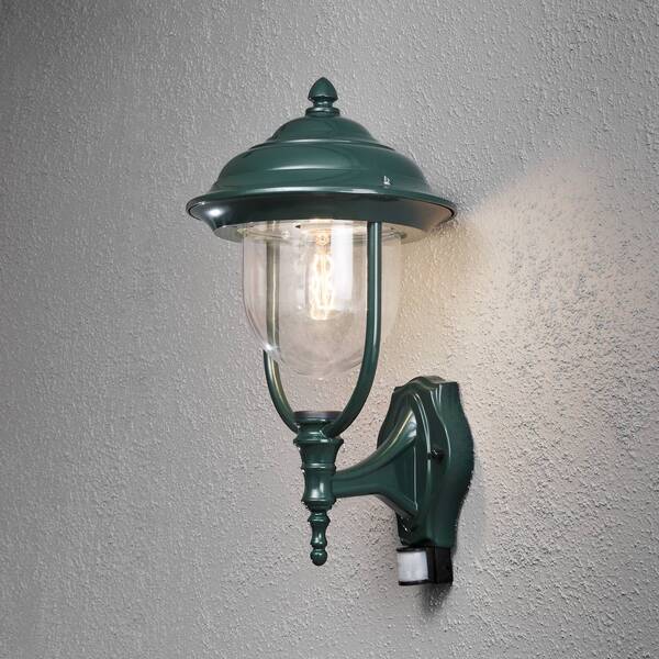  Konstsmide Konstsmide Parma Outdoor Wall Lamp With Sensor, Green 