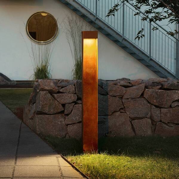  Konstsmide Konstsmide Rho Led Path Light, Rust-coloured, Height 100 Cm, Metal, Ip54 