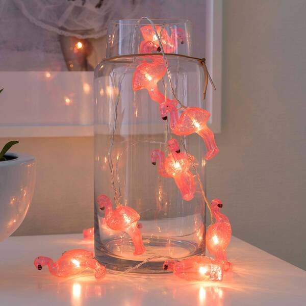  Konstsmide Season Konstsmide Season Flamingos Led String Lights, Battery-powered 