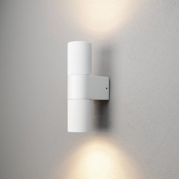  Konstsmide Konstsmide Temi Outdoor Wall Lamp, White, Width 11 Cm, Aluminium, Up/down 