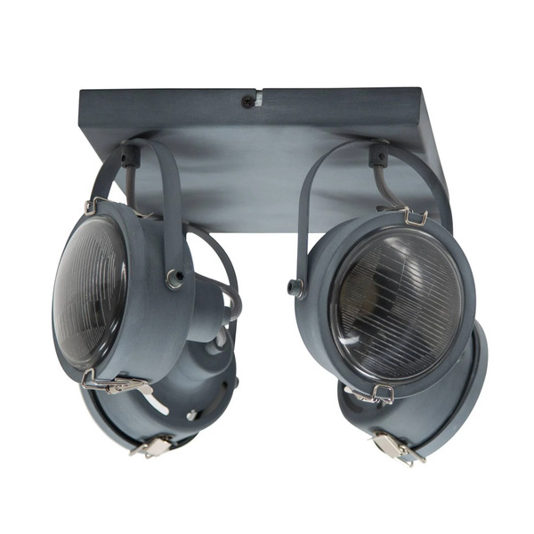  K.s. Verlichting K.s. Verlichting Square Satellite Ceiling Light In Grey 