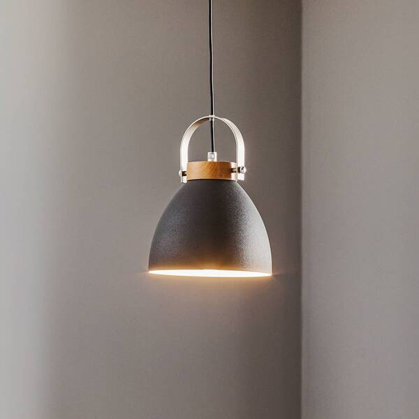  Lamkur Lamkur Bergen Pendant Light, 1-bulb, Graphite 