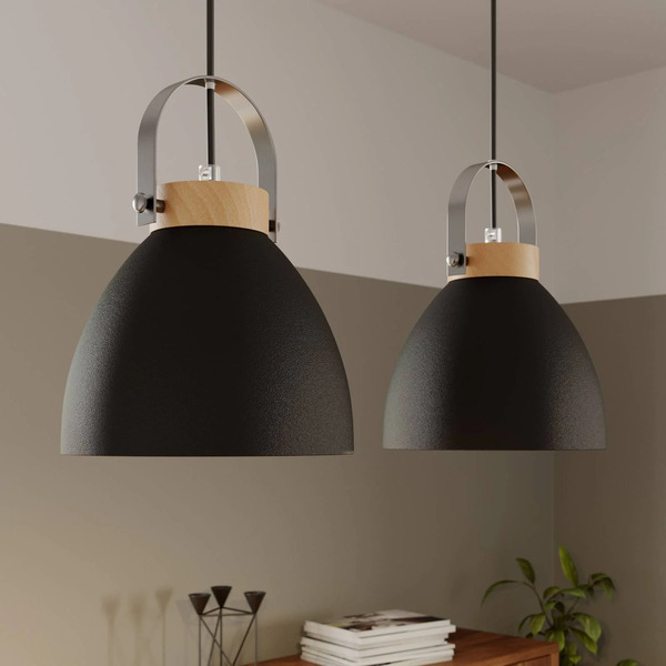 Lamkur Lamkur Bergen Pendant Light, 2-bulb, Graphite 
