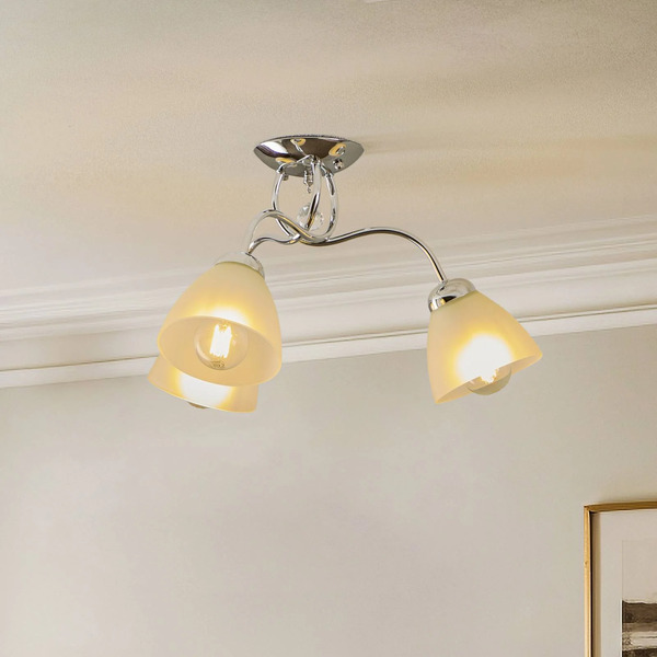  Lamkur Lamkur Miranda Ceiling Light, 3-bulb, Chrome 