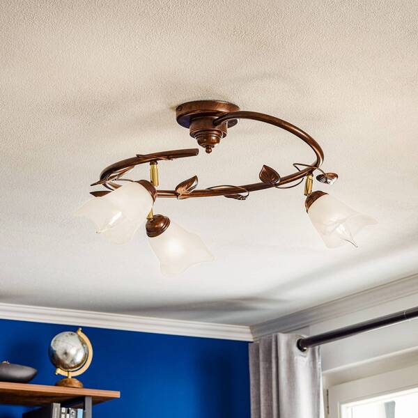  Lamkur Lamkur Siena Ceiling Light, Florentine Style, 3-bulb 