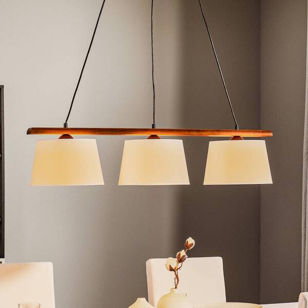  Lamkur Lamkur Sweden Pendant Light, 3-bulb, Walnut Oak 