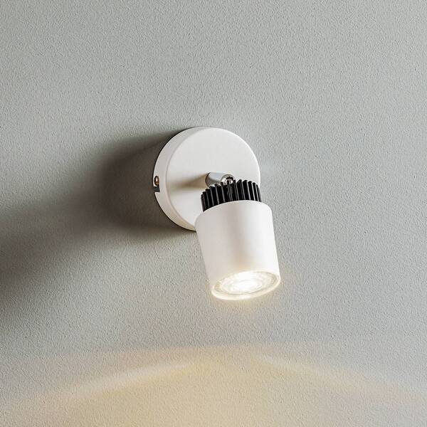  Lamkur Lamkur Tec Wall Spotlight In White, 1-bulb 