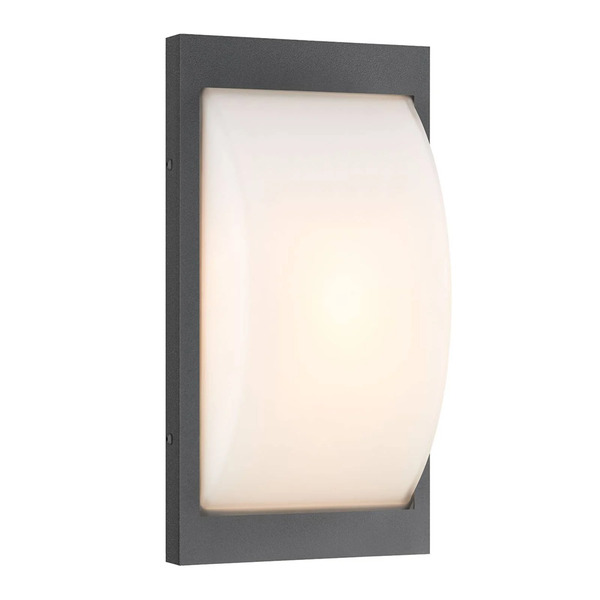  Lcd Lcd Led Outdoor Wall Light 068led, Graphite, Stainless Steel, 33 Cm, Ip44 