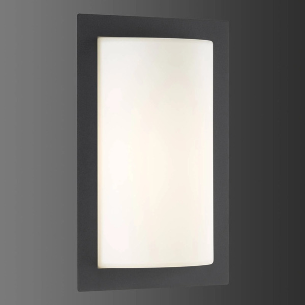  Lcd Lcd Led Outdoor Wall Light Luis, Graphite, Motion Detector 