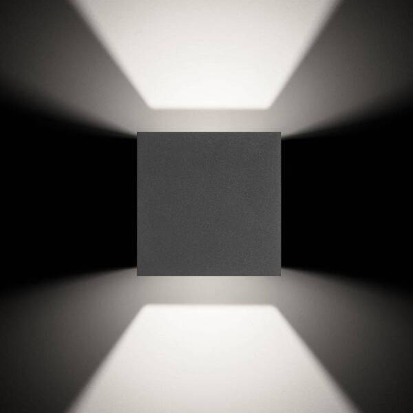  Lcd Lcd 5080 Led Outdoor Wall Light, Up/down, Graphite 