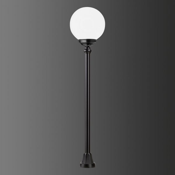 Lcd Lcd 1142 Path Light, Spherical Lampshade Black/white 
