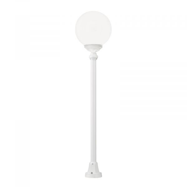  Lcd Lcd 1132 Path Light, Spherical Lampshade, White 