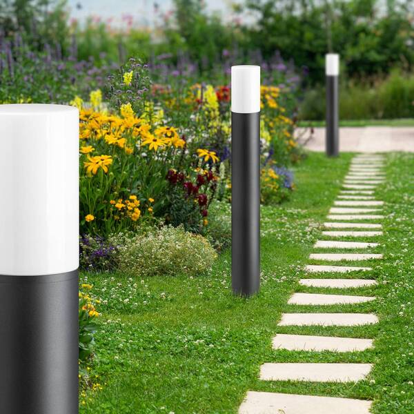  Lcd Lcd Path Light 1320 With Opal Glass Graphite Height 70 Cm 