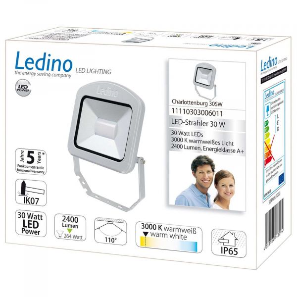  Ledino Ledino Charlottenburg Led Spotlight Silver 30 w 3,000 k 