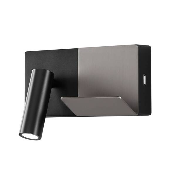  Leds-c4 Leds-c4 E-lamp Mini Led Wall Lamp Black/grey 
