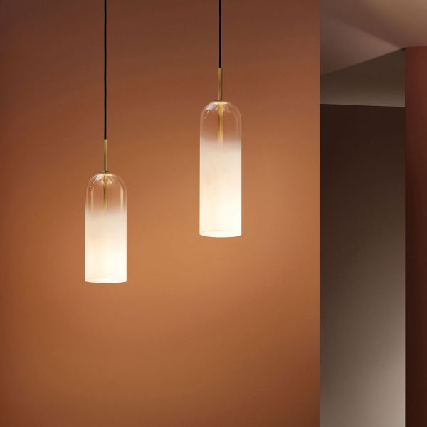  Leds-c4 Leds-c4 Glam Hanging Light, White Glass, 38.5 cm 