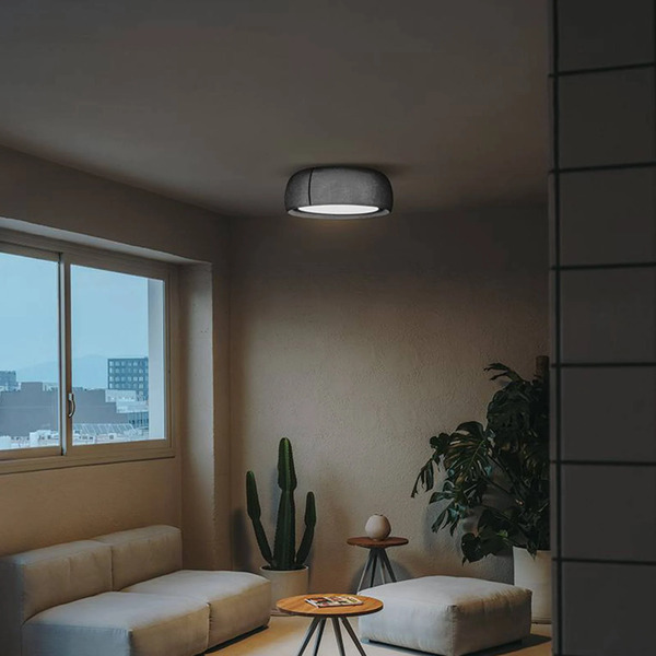  Leds-c4 Leds-c4 Led Ceiling Lamp Gong, Grey, 2,700 K, ø 61.2 Cm 