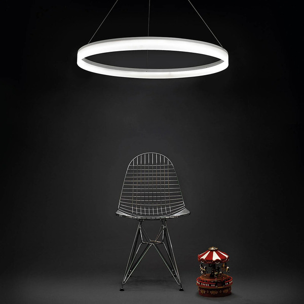  Leds-c4 Leds-c4 Led Pendant Light Circ Round, ø 100 Cm, White, Aluminium 